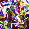 Хлопушка 30см Конфетти фольга разноцветное (прямоугольники)