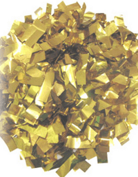 Хлопушка 60 см золотое конфетти (фольга) 