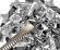 Хлопушка 30см Конфетти фольга серебряное (прямоугольники)
