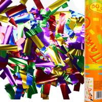 Хлопушка 30см Конфетти фольгированное разноцветное (прямоугольники)