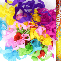 Хлопушка 60см Серпантин бумажный разноцветный (ленточки)