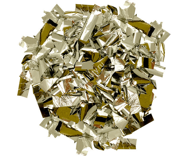 Хлопушка 60см Золотое конфетти на Свадьбу (нарезка фольга, цвет золотой) 